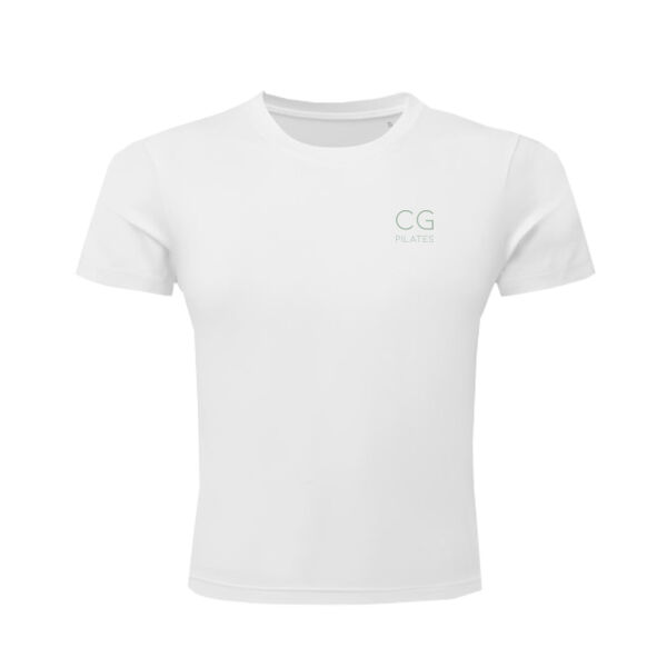 CG Pilates fitted top - Green text Thumbnail