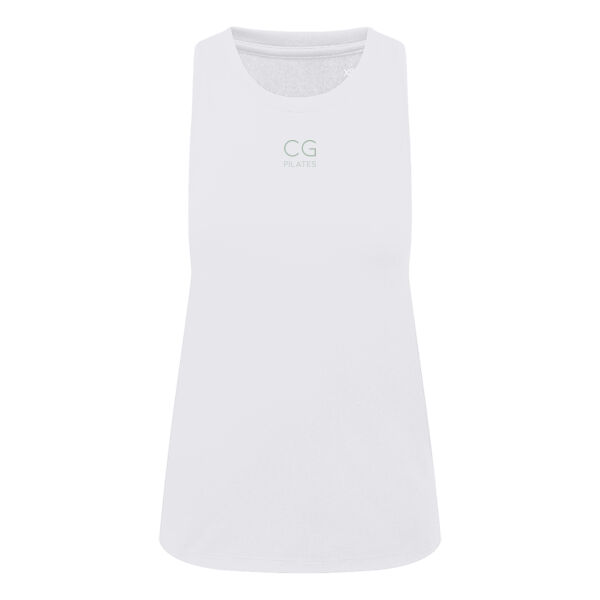 CG Pilates fitness vest - Green text  Thumbnail