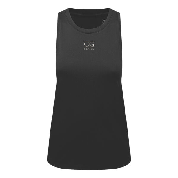 CG Pilates fitness vest - Cream text   Thumbnail